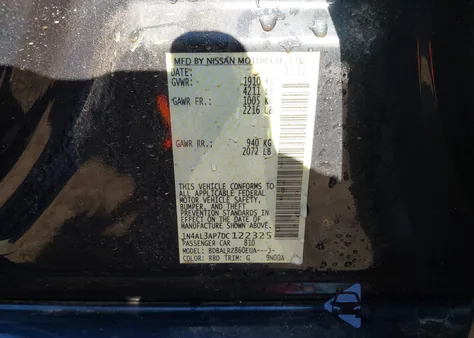 2013 Nissan Altima 2.5 S z USA, uszkodzony, nr VIN 1N4AL3AP7DC122325